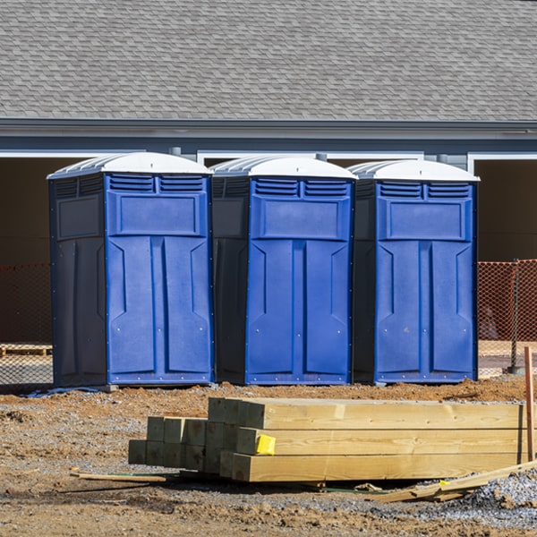 how often are the portable toilets cleaned and serviced during a rental period in Montevideo